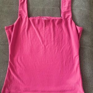 Meraki Fuchsia Square Neck Camisole